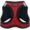 imageVoyager StepIn Plush Dog Harness  Soft Plush Step In Vest Harness for Small and Medium Dogs by Best Pet Supplies  Harness Turquoise Plush M Chest 16  18quotHarness Red Faux Leather