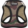 imageVoyager StepIn Air Dog Harness  All Weather Mesh Reflective No Pull Harness for Small Medium Dogs Cats  Secure with Hook ampamp Loop Fastener Buckle Double DRings  RedBlack Trim LHarness ArmyBlack Trim