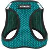 imageVoyager StepIn Air Dog Harness  All Weather Mesh Reflective No Pull Harness for Small Medium Dogs Cats  Secure with Hook ampamp Loop Fastener Buckle Double DRings  RedBlack Trim LHarness Turquoise 2Tone