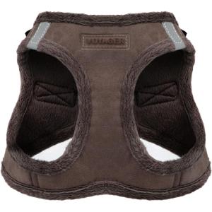 imageVoyager StepIn Plush Dog Harness  Soft Plush Step In Vest Harness for Small and Medium Dogs by Best Pet Supplies  Harness Turquoise Plush M Chest 16  18quotHarness Chocolate Suede