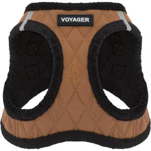 imageVoyager StepIn Plush Dog Harness  Soft Plush Step In Vest Harness for Small and Medium Dogs by Best Pet Supplies  Harness Turquoise Plush M Chest 16  18quotHarness Beige Plush