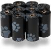 imageBest Pet Supplies Poop Bags for Dogs 50 PostConsumer Recycled Content dog waste bags on rolls fits all poop bag holders for leashes  150 Count Assorted Colors ScentedBlack