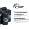 imageBest Pet Supplies Poop Bags for Dogs 50 PostConsumer Recycled Content dog waste bags on rolls fits all poop bag holders for leashes  150 Count Assorted Colors ScentedGRS Black