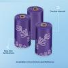imageBest Pet Supplies Poop Bags for Dogs 50 PostConsumer Recycled Content dog waste bags on rolls fits all poop bag holders for leashes  150 Count Assorted Colors ScentedPurple Lavender Scented