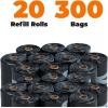 imageBest Pet Supplies Poop Bags for Dogs 50 PostConsumer Recycled Content dog waste bags on rolls fits all poop bag holders for leashes  150 Count Assorted Colors ScentedGRS Black