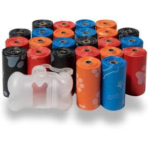 imageBest Pet Supplies Poop Bags for Dogs 50 PostConsumer Recycled Content dog waste bags on rolls fits all poop bag holders for leashes  150 Count Assorted Colors ScentedAssorted Colors