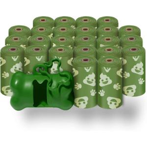 imageBest Pet Supplies Poop Bags for Dogs 50 PostConsumer Recycled Content dog waste bags on rolls fits all poop bag holders for leashes  150 Count Assorted Colors ScentedGreen with Poop Emoji
