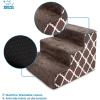 imageBest Pet Supplies Foam Pet Steps Cover for Small Dogs and Cats Portable Ramp Stairs for Couch Sofa and High Bed Climbing Cover Only  Brown Lattice 5Step Cover OnlyBrown Lattice Print