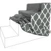 imageBest Pet Supplies Foam Pet Steps Cover for Small Dogs and Cats Portable Ramp Stairs for Couch Sofa and High Bed Climbing Cover Only  Brown Lattice 5Step Cover OnlyGray Lattice