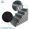 imageBest Pet Supplies Foam Pet Steps Cover for Small Dogs and Cats Portable Ramp Stairs for Couch Sofa and High Bed Climbing Cover Only  Brown Lattice 5Step Cover OnlyGray Lattice