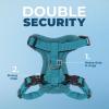 imageVoyager Escape Proof Cat Harness and Leash Set with Reflective Stitching Neoprene Handle 5ft  Supports Small Medium and Large Cats Kittens for Walking by Best Pet Supplies  BTTurquoise XSHarness Leash Set Turquoise