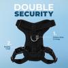 imageVoyager Escape Proof Cat Harness and Leash Set with Reflective Stitching Neoprene Handle 5ft  Supports Small Medium and Large Cats Kittens for Walking by Best Pet Supplies  Black TrimPink XSHarness Leash Set Black
