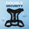 imageVoyager Escape Proof Cat Harness and Leash Set with Reflective Stitching Neoprene Handle 5ft  Supports Small Medium and Large Cats Kittens for Walking by Best Pet Supplies  Black TrimLime XSHarness Leash Set Baby BlueBlack Trim
