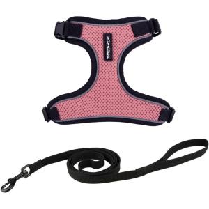 imageVoyager Escape Proof Cat Harness and Leash Set with Reflective Stitching Neoprene Handle 5ft  Supports Small Medium and Large Cats Kittens for Walking by Best Pet Supplies  Black TrimLime XSBlack TrimPink 327