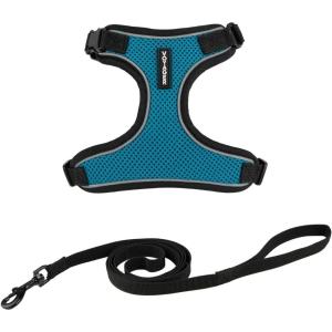 imageVoyager Escape Proof Cat Harness and Leash Set with Reflective Stitching Neoprene Handle 5ft  Supports Small Medium and Large Cats Kittens for Walking by Best Pet Supplies  Black TrimLime XSBlack TrimTurquoise 327