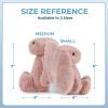 imageBest Pet Supplies Interactive Bunny Buddy Dog Toy with Crinkle and Squeaky Enrichment for Small and Medium Breed Puppies or Dogs Cute and Plush  Bunny Mauve Small
