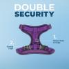imageVoyager Escape Proof Cat Harness and Leash Set with Reflective Stitching Neoprene Handle 5ft  Supports Small Medium and Large Cats Kittens for Walking by Best Pet Supplies  Black XXSPurple 327