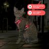 imageVoyager Escape Proof Cat Harness and Leash Set with Reflective Stitching Neoprene Handle 5ft  Supports Small Medium and Large Cats Kittens for Walking by Best Pet Supplies  Black XXSRed 327