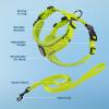 imageVoyager Escape Proof Cat Harness and Leash Set with Reflective Stitching Neoprene Handle 5ft  Supports Small Medium and Large Cats Kittens for Walking by Best Pet Supplies  Black XXSLime 327