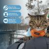 imageVoyager Escape Proof Cat Harness and Leash Set with Reflective Stitching Neoprene Handle 5ft  Supports Small Medium and Large Cats Kittens for Walking by Best Pet Supplies  Black XXSHarness Leash Set Orange