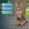 imageVoyager Escape Proof Cat Harness and Leash Set with Reflective Stitching Neoprene Handle 5ft  Supports Small Medium and Large Cats Kittens for Walking by Best Pet Supplies  Black XXSPink 327