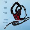 imageVoyager Escape Proof Cat Harness and Leash Set with Reflective Stitching Neoprene Handle 5ft  Supports Small Medium and Large Cats Kittens for Walking by Best Pet Supplies  Black XXSHarness Leash Set RedBlack Trim
