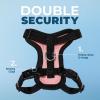 imageVoyager Escape Proof Cat Harness and Leash Set with Reflective Stitching Neoprene Handle 5ft  Supports Small Medium and Large Cats Kittens for Walking by Best Pet Supplies  Black XXSHarness Leash Set PinkBlack Trim