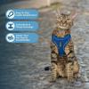 imageVoyager Escape Proof Cat Harness and Leash Set with Reflective Stitching Neoprene Handle 5ft  Supports Small Medium and Large Cats Kittens for Walking by Best Pet Supplies  Black XXSRoyal Blue 327