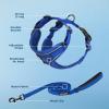imageVoyager Escape Proof Cat Harness and Leash Set with Reflective Stitching Neoprene Handle 5ft  Supports Small Medium and Large Cats Kittens for Walking by Best Pet Supplies  Black XXSRoyal Blue 327