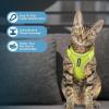 imageVoyager Escape Proof Cat Harness and Leash Set with Reflective Stitching Neoprene Handle 5ft  Supports Small Medium and Large Cats Kittens for Walking by Best Pet Supplies  Black XXSLime 327