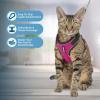 imageVoyager Stepin Lock Adjustable Cat Harness w Cat Leash Combo Set with Neoprene Handle 5ft  Supports Small Medium and Large Breed Cats by Best Pet Supplies  Red XSBlack TrimFuchsia 327