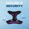 imageVoyager Stepin Lock Adjustable Cat Harness w Cat Leash Combo Set with Neoprene Handle 5ft  Supports Small Medium and Large Breed Cats by Best Pet Supplies  Red XSBlack TrimPurple 327