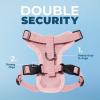imageVoyager Stepin Lock Adjustable Cat Harness w Cat Leash Combo Set with Neoprene Handle 5ft  Supports Small Medium and Large Breed Cats by Best Pet Supplies  Red XSHarness Leash Set Pink