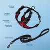imageVoyager Stepin Lock Adjustable Cat Harness w Cat Leash Combo Set with Neoprene Handle 5ft  Supports Small Medium and Large Breed Cats by Best Pet Supplies  Red XSBlack TrimRed 327