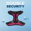 imageVoyager Stepin Lock Adjustable Cat Harness w Cat Leash Combo Set with Neoprene Handle 5ft  Supports Small Medium and Large Breed Cats by Best Pet Supplies  Red XSBlack TrimFuchsia 327