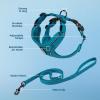imageVoyager Stepin Lock Adjustable Cat Harness w Cat Leash Combo Set with Neoprene Handle 5ft  Supports Small Medium and Large Breed Cats by Best Pet Supplies  Red XSTurquoise 327