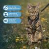 imageVoyager Stepin Lock Adjustable Cat Harness w Cat Leash Combo Set with Neoprene Handle 5ft  Supports Small Medium and Large Breed Cats by Best Pet Supplies  Red XSArmy 327