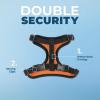 imageVoyager Stepin Lock Adjustable Cat Harness w Cat Leash Combo Set with Neoprene Handle 5ft  Supports Small Medium and Large Breed Cats by Best Pet Supplies  Orange XSBlack TrimOrange 327