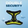 imageVoyager Stepin Lock Adjustable Cat Harness w Cat Leash Combo Set with Neoprene Handle 5ft  Supports Small Medium and Large Breed Cats by Best Pet Supplies  Orange XSBlack TrimLime 327