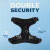 imageVoyager Stepin Lock Adjustable Cat Harness w Cat Leash Combo Set with Neoprene Handle 5ft  Supports Small Medium and Large Breed Cats by Best Pet Supplies  Orange XSBlack 327