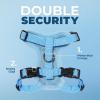 imageVoyager Stepin Lock Adjustable Cat Harness w Cat Leash Combo Set with Neoprene Handle 5ft  Supports Small Medium and Large Breed Cats by Best Pet Supplies  Orange XSHarness Leash Set Baby Blue