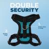 imageVoyager Stepin Lock Pet Harness  All Weather Mesh Adjustable Step in Harness for Cats by Best Pet Supplies  Pink XXSHarness Leash Set TurquoiseBlack Trim