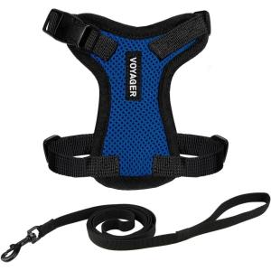 imageVoyager Stepin Lock Pet Harness  All Weather Mesh Adjustable Step in Harness for Cats by Best Pet Supplies  Pink XXSHarness Leash Set Royal BlueBlack Trim