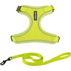 imageVoyager Stepin Lock Pet Harness  All Weather Mesh Adjustable Step in Harness for Cats by Best Pet Supplies  Pink XXSLime 327