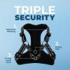 imageBest Pet Supplies Voyager Adjustable Dog Vest Harness Breathable No Pull Harness for Small Medium Large Dogs Heavy Duty Harness Easy Stepin Reflective Stripes  Lavender M Chest 1721quotHarness Black