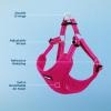 imageBest Pet Supplies Voyager Adjustable Dog Vest Harness Breathable No Pull Harness for Small Medium Large Dogs Heavy Duty Harness Easy Stepin Reflective Stripes  Lavender M Chest 1721quotHarness Fuchsia