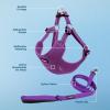 imageBest Pet Supplies Voyager Adjustable Dog Vest Harness Breathable No Pull Harness for Small Medium Large Dogs Heavy Duty Harness Easy Stepin Reflective Stripes  Lavender M Chest 1721quotHarness Leash Set Purple