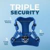 imageBest Pet Supplies Voyager Adjustable Dog Vest Harness Breathable No Pull Harness for Small Medium Large Dogs Heavy Duty Harness Easy Stepin Reflective Stripes  Lavender M Chest 1721quotHarness Leash Set Royal Blue