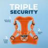 imageBest Pet Supplies Voyager Adjustable Dog Vest Harness Breathable No Pull Harness for Small Medium Large Dogs Heavy Duty Harness Easy Stepin Reflective Stripes  Lavender M Chest 1721quotHarness Leash Set Orange