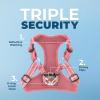 imageBest Pet Supplies Voyager Adjustable Dog Vest Harness Breathable No Pull Harness for Small Medium Large Dogs Heavy Duty Harness Easy Stepin Reflective Stripes  Lavender M Chest 1721quotHarness Pink